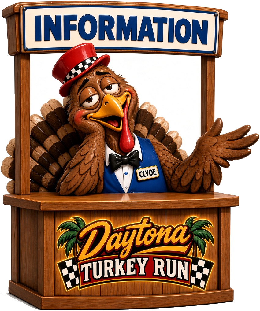 Clyde in the information booth